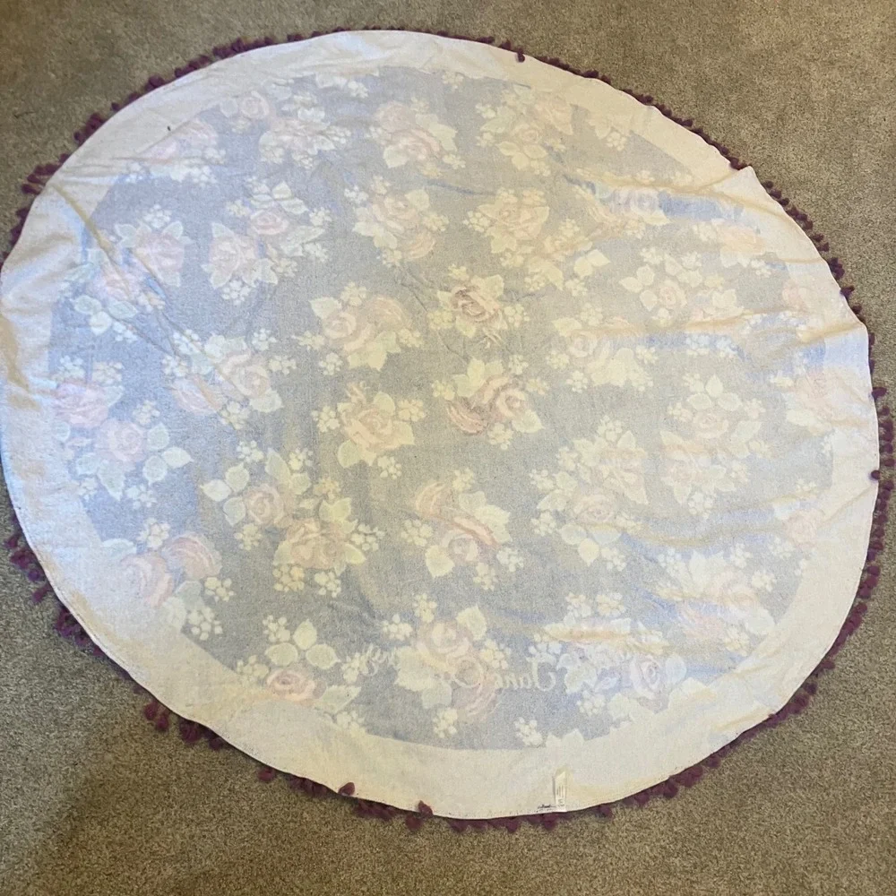 Matilda Jane Sweet Sunshine Rose Round Beach Towel and Matching Tote Bag 60